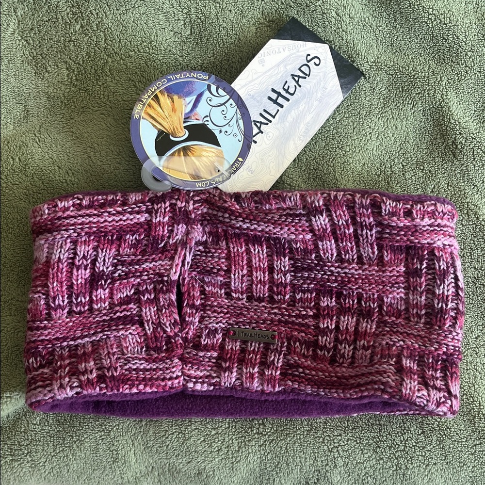 Trailheads knit ponytail headband NWT